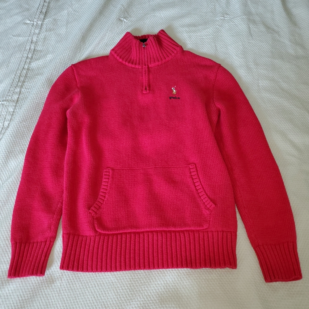 Polo Ralph Lauren red pocket sweater